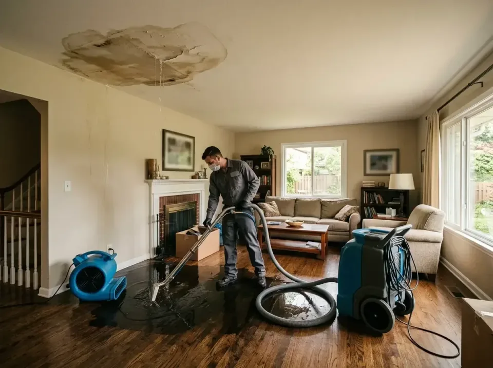 attic-pipe-burst-ceiling-drip-008 — frequently asked questions, Water Damage Restoration & Carpet Care in Moscow Mills, MO
